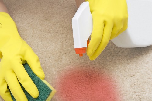 Post builders cleaning in an EC2 property with dust removal and surface detailing