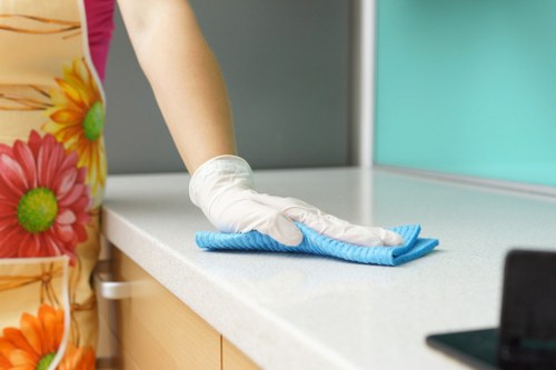 Kitchen deep clean as part of move-out cleaning in EC2
