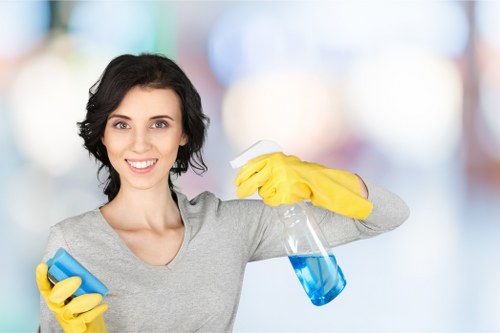 Local cleaners working in a central EC2 office space
