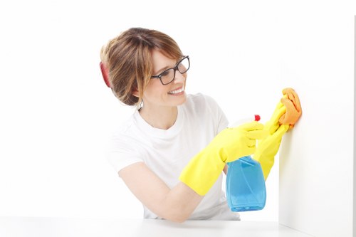 Cleaner carpets in an EC2 office reception or hallway