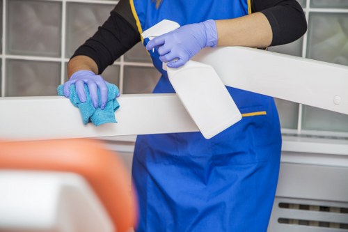 Professional cleaning of commercial façade surfaces in central London